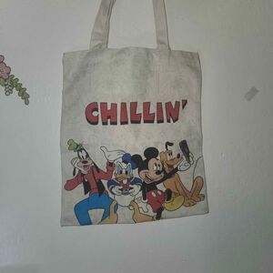Disney Chillin' Character Medium Canvas Tote Bag